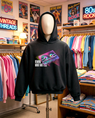 BEYOND | Rewind Black Hoodie - Unisex