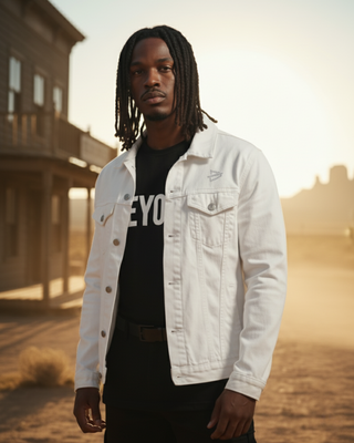 WILD | Unisex Denim White Jacket