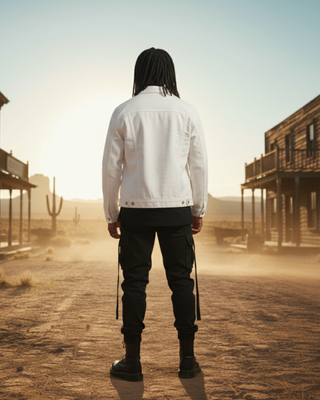 WILD | Unisex Denim White Jacket