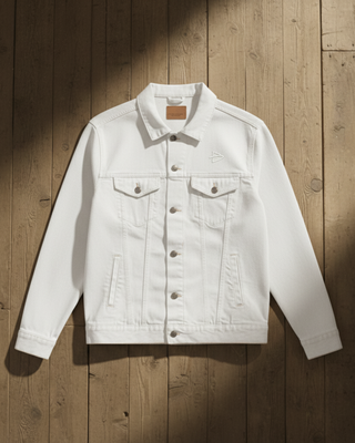 WILD | Unisex Denim White Jacket