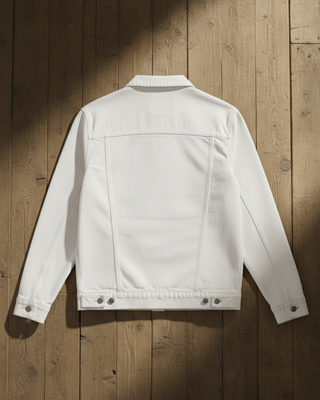 WILD | Unisex Denim White Jacket