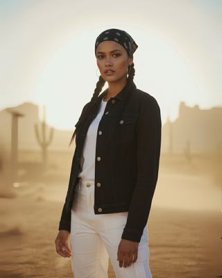 WILD | Unisex Denim Black Jacket