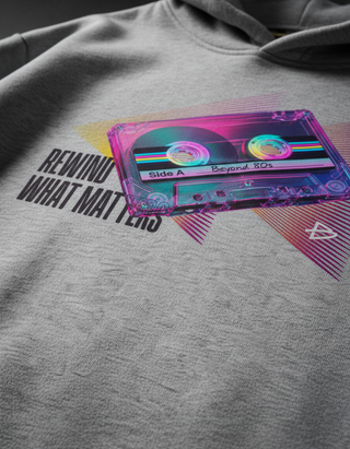 BEYOND | Rewind Light Gray Hoodie - Unisex